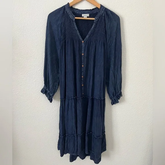 Sundance Navy Midi Dress - Picture 2 of 10